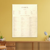 新しいコマーシャル・アトラスのインデックス作成 キャンバスプリント (インサイチュ (リビング))