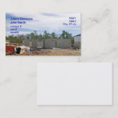 新しいコンクリートブロックの家 名刺 (正面/裏面)