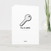 新しいコンドーのカードおめでとう カード (裏面)