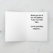 新しいコンドーのカードおめでとう カード (内部)