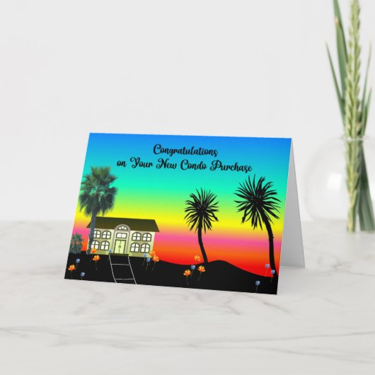 新しいコンド購入おめでとう サンキューカード (正面)