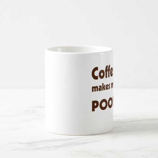 新しいコーヒーは私にウンチ-マグ--をします コーヒーマグカップ (中央)