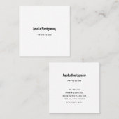 新しいゴシックはっきりした+ドングル名刺テンプレート スクエア名刺 (正面/裏面)