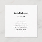 新しいゴシックはっきりした+ドングル名刺テンプレート スクエア名刺 (裏面)