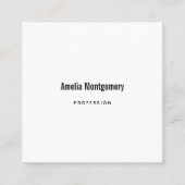 新しいゴシックはっきりした+ドングル名刺テンプレート スクエア名刺 (正面)