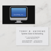 新しいゴシックモニタカード 名刺 (正面/裏面)