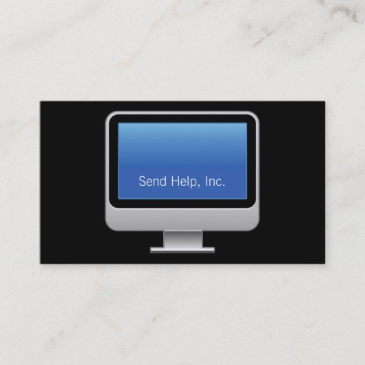 新しいゴシックモニタカード 名刺 (正面)