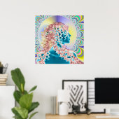 新しいサイケデリックロマンチック ポスター (ホームオフィス)