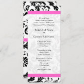 新しいサイズダマスクスワーズ結婚式招待状 招待状 (正面/裏面)