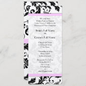 新しいサイズダマスクスワーズ結婚式招待状 招待状 (正面/裏面)