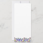 新しいサイズ4.25x9.25おもしろい花結婚式招待状 招待状 (裏面)