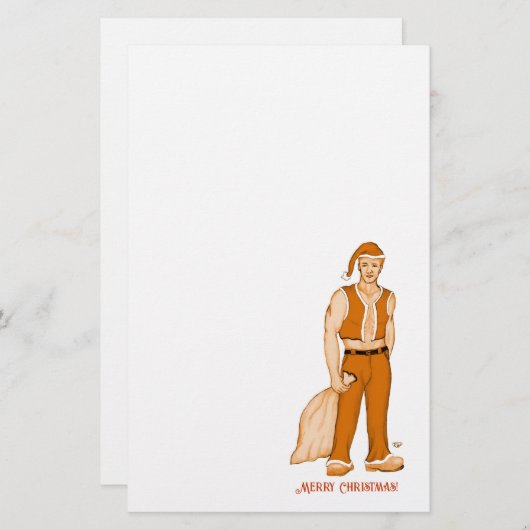 新しいサンタクロース – メリークリスマス! 便箋 (正面/裏面)