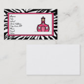 新しいシマウマのロゴカード 名刺 (正面/裏面)