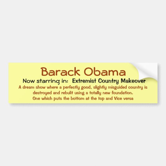 新しいショー バンパーステッカー (正面)