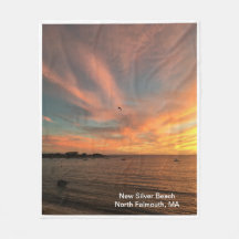 新しいシルバービーチフリースブランケット、50インチx 60インチ