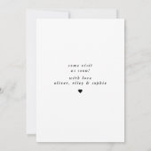 新しいシンプルホームモダン写真の移動アドレス 案内状 (裏面)