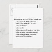 新しいシンボルや象徴が必要なコンピュータ2 ポストカード (正面/裏面)