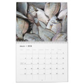 新しいシーフードのカレンダー カレンダー (3月 2018)