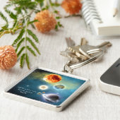 新しいシ太陽のステムキーチェーン キーホルダー (側面)