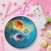 新しいシ太陽のステム ペーパープレート (パーティー)