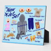 新しいジェットセット空おもしろい気旅行漫画パロディ フォトプラーク (側面)