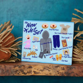 新しいジェットセット空おもしろい気旅行漫画パロディ フォトプラーク (側面)