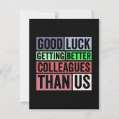 新しいジョおもしろいブ |さよなら同僚離れの |良いL 案内状 (正面)