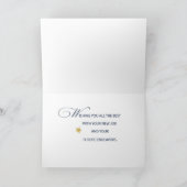 新しいジョブおめでとうネイビー金ゴールド効果スター カード (内部)