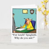 新しいジョブおめでとうユーモアあいさつカード カード (黄色い花)