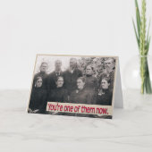 新しいジョブのグリーティングカード カード (正面)