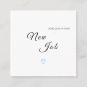 新しいジョブの幸運おめでとうカード エンクロージャーカード (正面)