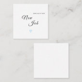 新しいジョブの幸運おめでとうカード エンクロージャーカード (正面/裏面)