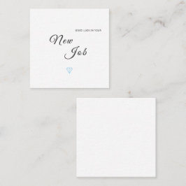 新しいジョブの幸運おめでとうカード エンクロージャーカード