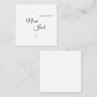 新しいジョブの幸運おめでとうカード エンクロージャーカード