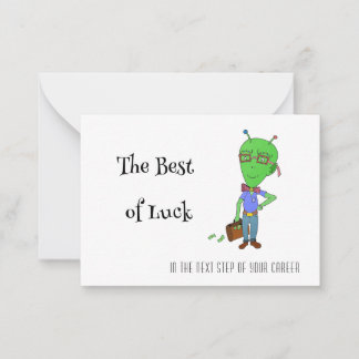 新しいジョブの幸運のお祝いカード ノートカード