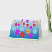 新しいジョブカードをおめでとうございます カード (正面)