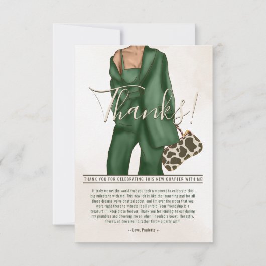 新しいジョブシャワーサンキューカード サンキューカード (正面)