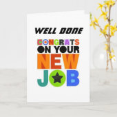 *新しいジョブ*カードおめでとうございます カード (黄色い花)