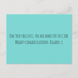 新しいジョブ ポストカード