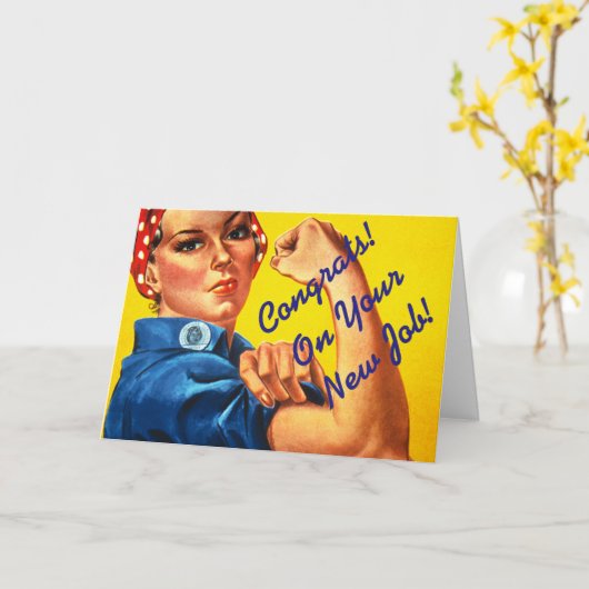 新しいジョブ"川のロージー"グリーティングカード。 カード (黄色い花)