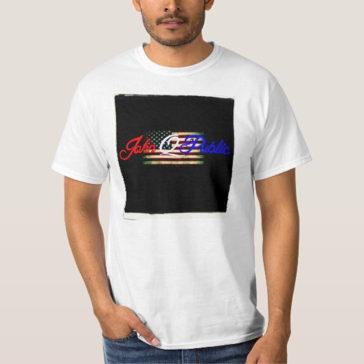 新しいジョンQ. Publicのロゴのワイシャツとカジュアルがあって下さい! Tシャツ (正面)