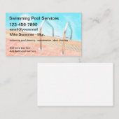 新しいスイミングプールサービス 名刺 (正面/裏面)