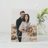 新しいスクリプトフォトホリデーカード 招待状 (スタンド正面)