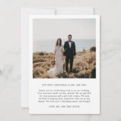 新しいスクリプトフォトホリデーカード 招待状 (裏面)