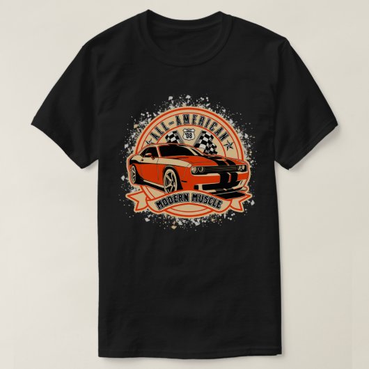 新しいスクールマッスルモダンカー Tシャツ (デザイン正面)