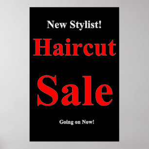 新しいスタイリストヘアカット販売美しいサロンポスター ポスター