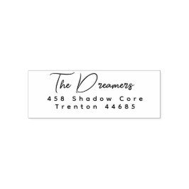 新しいスタイリッシュスクリプト差出人住所自己インキングSta セルフインキングスタンプ