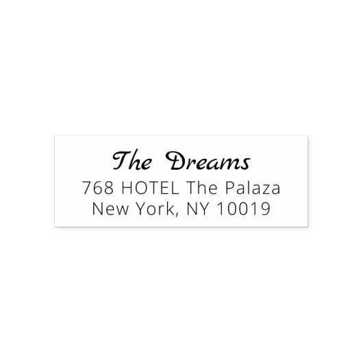 新しいスタイリッシュスクリプト差出人住所自己インキングSta セルフインキングスタンプ (デザイン)