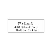 新しいスタイリッシュスクリプト差出人住所自己インキングSta セルフインキングスタンプ (デザイン)