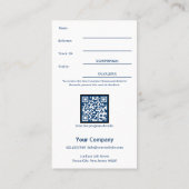 新しいスタイリッシュ顧客割引従業員報酬 紹介カード (裏面)